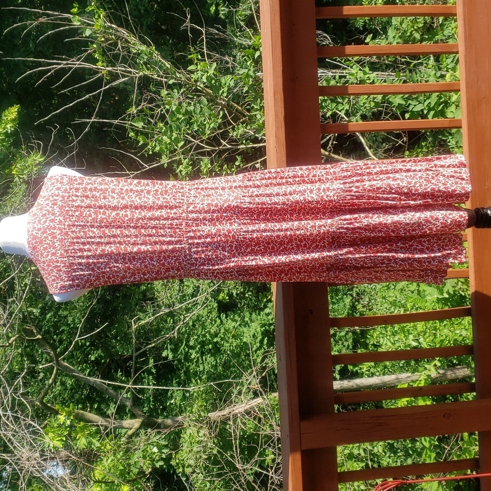 Chaps Red White and blue maxi dress size large - Picture 5 of 8